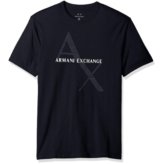 เสื้อยืด ผ้าฝ้าย พิมพ์ลายโลโก้ Armani สไตล์คลาสสิก สําหรับผู้ชาย