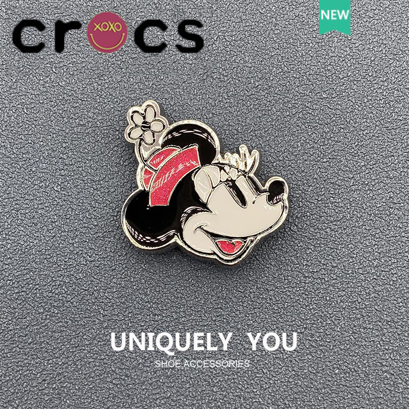 jibbitz crocs charm ตัวติดรองเท้า crocs เซต มิกกี้เมทัล สําหรับตกแต่งรองเท้า