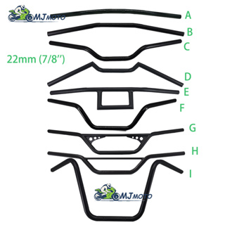 【MJMOTO】แฮนด์มือจับโครเมี่ยม 22 มม. 7/8 นิ้ว สําหรับรถจักรยานยนต์ Harley Sportster 1200 883 Touring Chopper Bobber