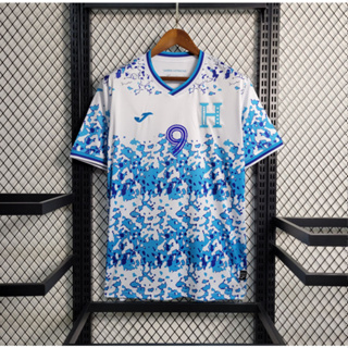 เสื้อกีฬาแขนสั้น ลายทีมชาติฟุตบอล Honduras 3rd 23 24 Fans ชุดเยือน 23 24 ไซซ์ S - 2XL