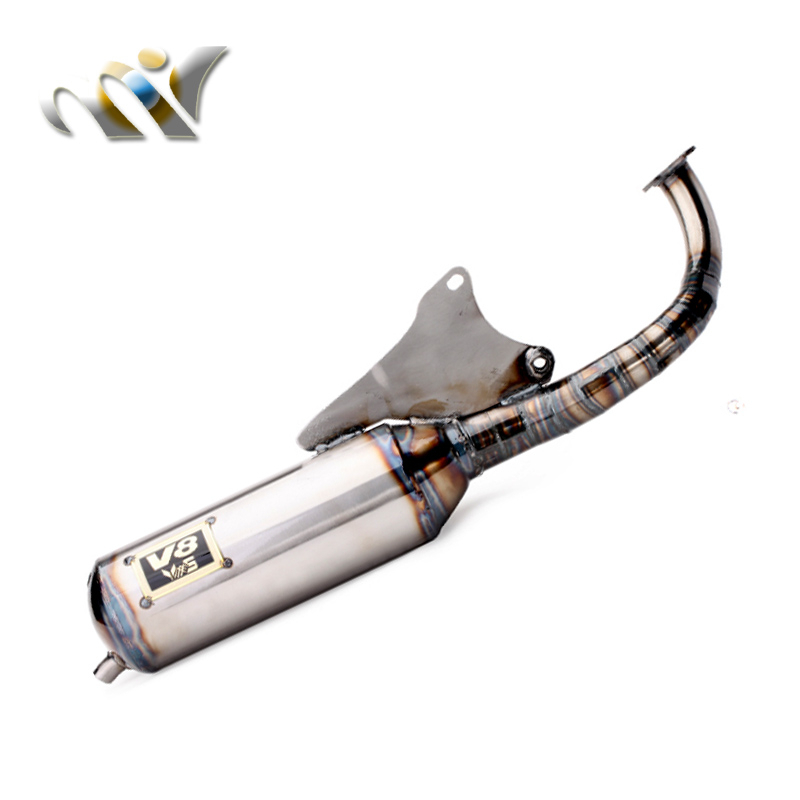 ท่อไอเสีย แบบแมนนวล สําหรับแต่ง V8 JOG50 ZR JOG90 แถวตรง 11 ส่วน W004