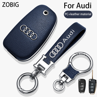 Zobig เคสกุญแจรีโมตรถยนต์ หนังวัวแท้ สําหรับ Audi A1 A3 A6 Q2 Q3 Q7 TT TTS R8 S3 S6 RS3