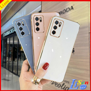 เคส Oppo A16 A5S A7 A12 A15 A15S A16K A17 A17K A78 5G A57 A77S เคสโทรศัพท์มือถือ ขอบตรง ป้องกันเลนส์ สําหรับ ZBB