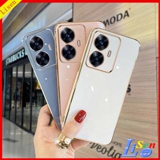 เคส Realme C55 เคส Realme 10 Pro Plus 5G C35 C33 C30 C30S C21Y C25Y C15 C12 เคสโทรศัพท์มือถือ ขอบตรง ป้องกันเลนส์กล้อง สําหรับ ZBB