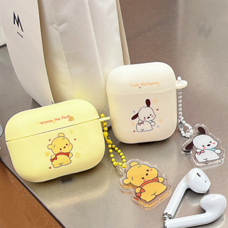 เคสหูฟังบลูทูธ ผิวด้าน ลาย Pochacco POOH สําหรับ Airpods 1 2 3 pro