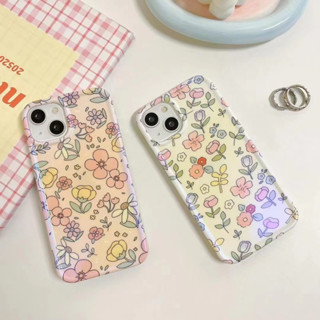 เคสโทรศัพท์มือถือ tpu แบบนิ่ม ลายดอกไม้ สําหรับ iPhone 14 14promax 14pro 11 12 12PRO 12PROMAX 13 13pro 13promax