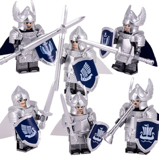Kt1051 บล็อกตัวต่อทหาร Dol Amroth Cavalryman Knight Chief