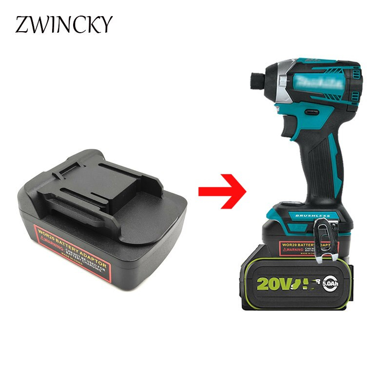 อะแดปเตอร์แบตเตอรี่เข้ากันได้สําหรับ Worx 5-pin 20V Big Feet แปลงเป็น Makita 18V Bl Series แบตเตอรี่เครื่องมือ