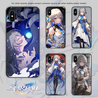 พร้อมส่ง Honkai: Star Rail Bronya เคสโทรศัพท์มือถือ กระจกนิรภัย ซิลิโคนนุ่ม ลายไพ่ทาโรต์ สําหรับ