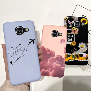 เคสซิลิโคนนิ่ม เนื้อแมตต์ ลายการ์ตูน สําหรับ Samsung Galaxy A5 2016 2017 A510F A520F A 5