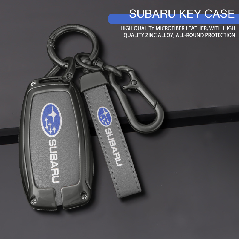 [พร้อมส่ง]SUBARU เคสกุญแจรถยนต์ หนังไมโครไฟเบอร์ โลหะผสมสังกะสี คุณภาพสูง สําหรับ Forester Legacy Outback BRZ