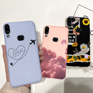 เคสโทรศัพท์มือถือ ซิลิโคนนิ่ม ผิวด้าน ลายดอกไม้ สีแคนดี้ สําหรับ Samsung Galaxy A10 A105F A10s A107F 2023 A 10 S