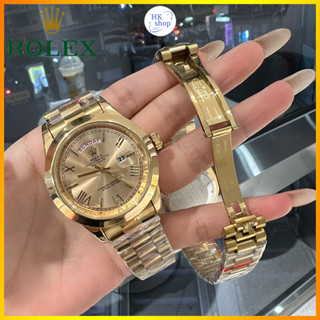 Rolexs_classic นาฬิกาข้อมือควอตซ์แฟชั่น สายแสตนเลส กันน้ํา สําหรับบุรุษ