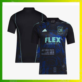 เสื้อกีฬาแขนสั้น ลายทีมชาติฟุตบอล Los Angeles FC Special Edition 2023 2024 สีดํา