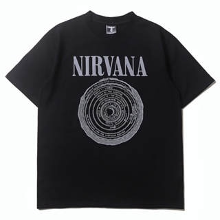 เสื้อยืดแขนสั้น ผ้าฝ้าย พิมพ์ลายวง Nirvana แฟชั่นฤดูร้อน