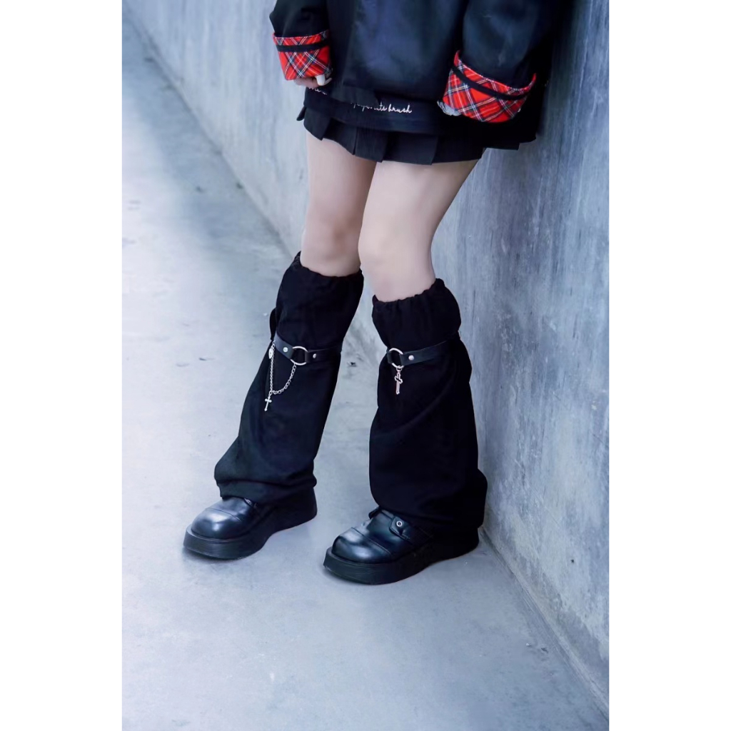 ปลอกหุ้มขา หนังกลับ แฮนด์เมด ให้ความอบอุ่น เข้ากับทุกการแต่งกาย แฟชั่นฤดูใบไม้ร่วง และฤดูหนาว สไตล์เอเชีย สําหรับเด็กผู้หญิง