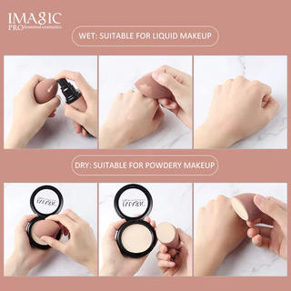 IMAGIC Spons Puff ฟองน้ำแต่งหน้ารูปไข่ เกลี่ยรองพื้นและคอนซีลเลอร์ให้เนียนกริบ