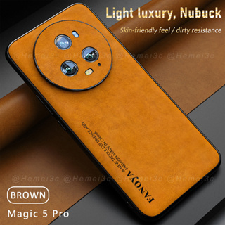 เคสโทรศัพท์มือถือหนัง แบบแข็ง สําหรับ Honor Magic 5 Pro