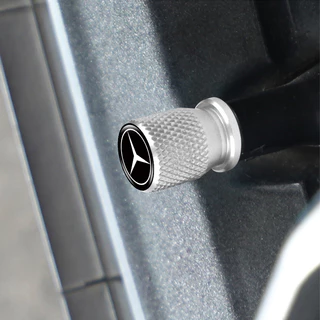 ฝาครอบวาล์วล้อรถยนต์ อลูมิเนียม กันฝุ่น สําหรับ Mercedes Benz Class W212 W211 W210 W203 W204 W205 CLA GLK CLS A C E 4 ชิ้น