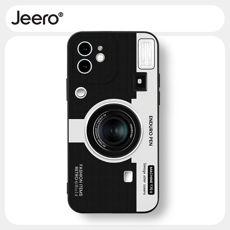 Jeero เคสไอโฟน เคสซิลิโคนนุ่มกันกระแทกน่ารักตลกสีดำ เคสโทรศัพท์ Compatible for iPhone 16 15 14 13 12 11 Pro Max SE 2020 X XR XS 8 7 ip Plus HFF3036