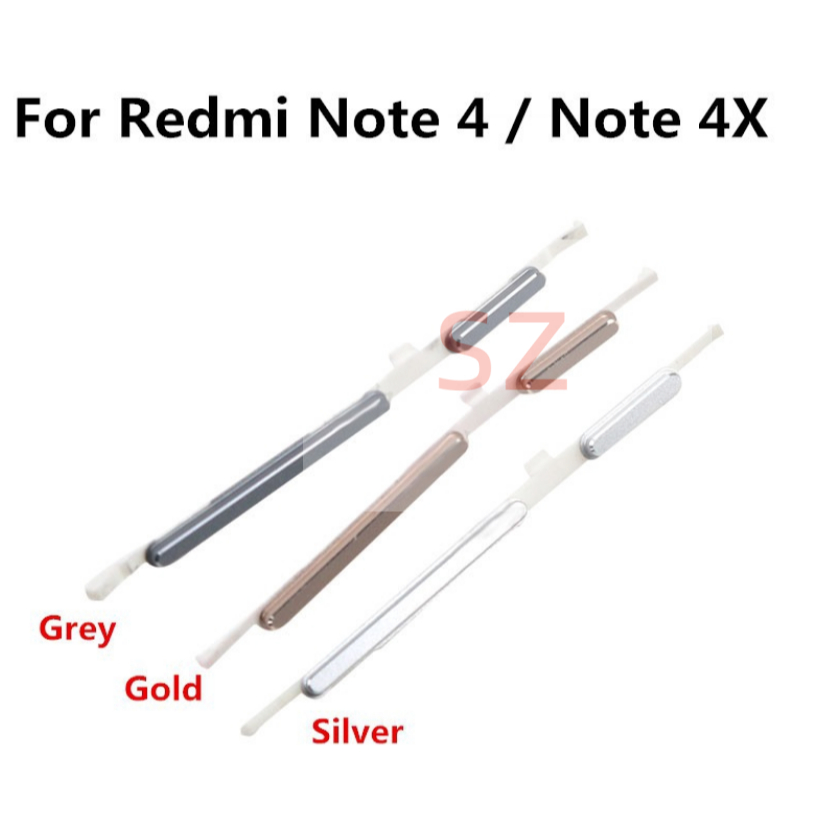 ปุ่มเปิดปิด และปุ่มปรับระดับเสียง ด้านข้าง สําหรับ Xiaomi Redmi Note 4 Note 4X Note4 Note4X