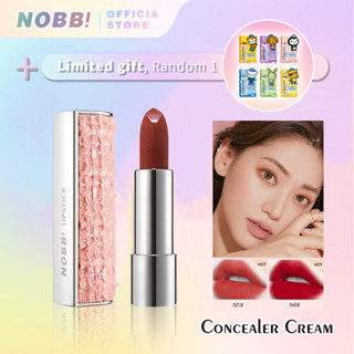 NOBB! ลิปสติก ลิปครีม เนื้อแมตต์ กํามะหยี่ กันน้ํา ไม่จางง่าย N23502