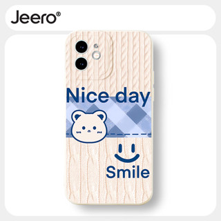 Jeero เคสไอโฟน เคสซิลิโคนนุ่มกันกระแทกน่ารักตลก เคสโทรศัพท์ Compatible for iPhone 15 14 13 12 11 Pro Max SE 2020 X XR XS 8 7 ip 6S 6 Plus HFF3047