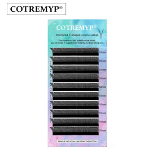 Cotremyp 0.07D ขนตาปลอม รูปตัว Y นุ่ม สําหรับต่อขนตา