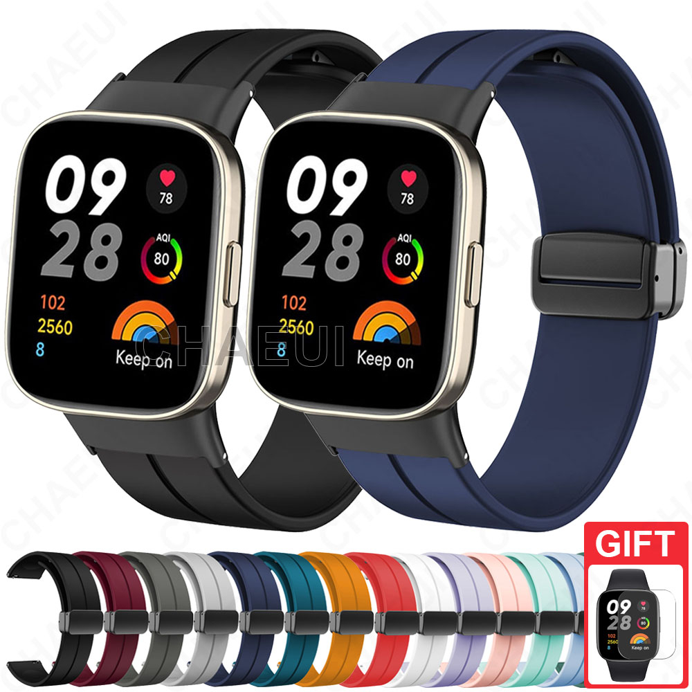 สายนาฬิกาซิลิโคนเปลี่ยนสร้อยข้อมือสําหรับ Redmi Watch 4 3 Active / Redmi Watch 6 5 Active Lite