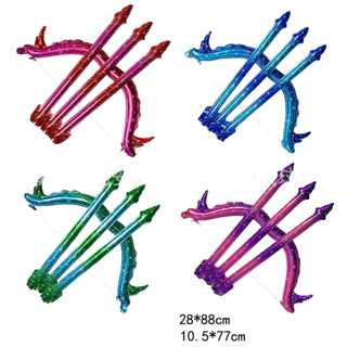 ลูกโป่งฟอยล์อลูมิเนียม รูปโบว์ และลูกศร ขนาด 35 นิ้ว สําหรับตกแต่งปาร์ตี้วันเกิดเด็ก DIY
