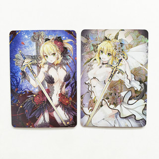 [ใหม่พฤษภาคม]- ชุดการ์ดกระดาษ ลายอนิเมะ Saber Nero Claudius ขนาด 86*59 มม.