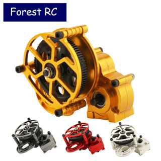 Forestrc กล่องเกียร์โลหะ พร้อมเกียร์ตรง สําหรับอัพเกรดรถไต่หินบังคับ 1/10 Axial SCX10 D90 AX10 Wraith 90018 90045 90056