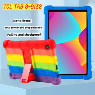 TCL TAB 8 4G 8 inch 9132G Cover Tablet Shockproof Case Tab8 4G 8.0" 9132X1 Super Soft Silicon Tablet Case Stand Protect Shell Cover