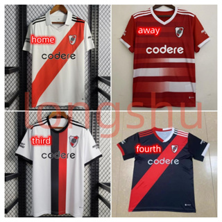 เสื้อกีฬาแขนสั้น ลายทีมชาติฟุตบอล River Bed Home away 23-24 ไซซ์ S-XXL