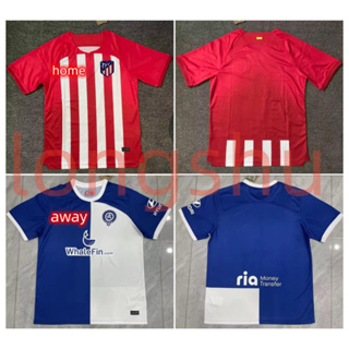 เสื้อกีฬาแขนสั้น ลายทีมชาติฟุตบอล Atletico Madrid 2023 2024 ชุดเหย้า ไซซ์ S-4XL