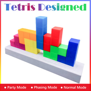 โคมไฟ LED 8 บิต พิกเซล Tetris ติดผนัง สําหรับเล่นเกม Nintendo PS4 PS5