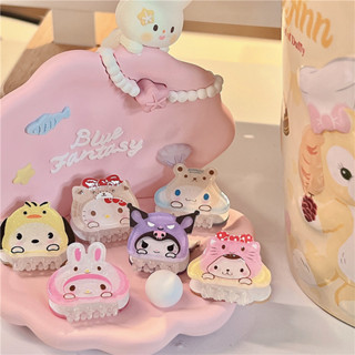 Sanrio กิ๊บติดผมหน้าม้า ขนาดเล็ก ลาย Hello Kitty Melody Kuromi LittleTwinStars Cinnamoroll PompomPurin Pochacco Keroppi