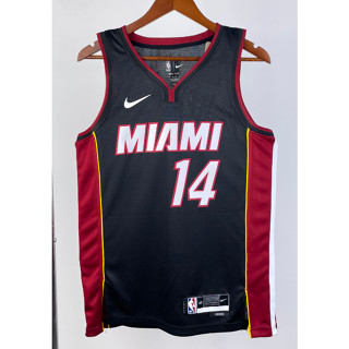 hot pressed 2023 nba Miami Heat No.14 Herro black V basketball jersey