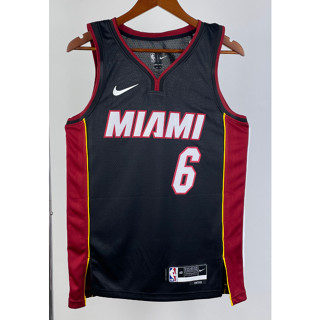 hot pressed 2023 nba Miami Heat No.6 James black V basketball jersey