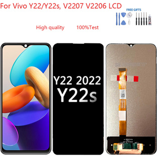 อะไหล่หน้าจอสัมผัสดิจิทัล LCD แบบเปลี่ยน สําหรับ Vivo Y22 Y22s V2207 V2206 Y22 Y22s V2207 V2206