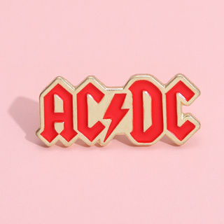 เข็มกลัด รูปการ์ตูนนักดนตรีร็อค AC DC สําหรับติดปกเสื้อเป้สะพายหลัง เครื่องประดับแฟชั่น