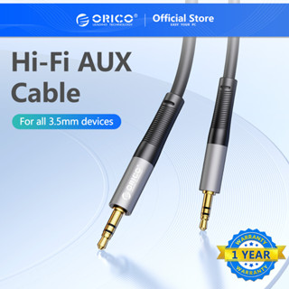 Orico สายสัญญาณเสียง Aux Male To Male แจ็คสเตอริโอ HiFi 3.5 มม. สําหรับหูฟังรถยนต์ MP4 ลําโพง (AXZ)