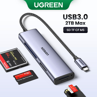 Ugreen อะแดปเตอร์การ์ดรีดเดอร์ SD 4.0 312MB/s USB-C 3.0 เป็น SD MicroSD TF สําหรับแล็ปท็อป โทรศัพท์มือถือ Macbook Windows MacOS Cardreader