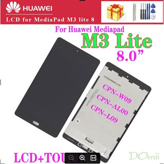 ของแท้ 100% หน้าจอสัมผัส LCD 8.0 นิ้ว สําหรับ Huawei Mediapad M3 Lite 8 8.0 LCD CPN-W09 CPN-AL00 CPN-L09