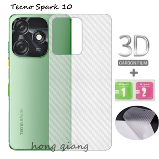 Tecno spark Go 2023 ฟิล์มกันรอยด้านหลัง คาร์บอนไฟเบอร์ 3D สําหรับ Tecno spark 10 pro spark 6 Go 2023 spark 7 spark 7pro spark 8 8 pro Pova 2