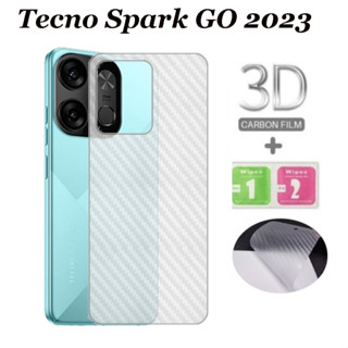 Tecno spark Go 2023 ฟิล์มกันรอยด้านหลัง คาร์บอนไฟเบอร์ 3D สําหรับ Tecno spark 10 pro spark 6 Go 2023 spark 7 spark 7pro spark 8 8 pro Pova 2