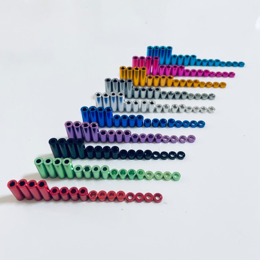 16 ชิ้น อลูมิเนียม Spacer หนา 1.5/3/6/12 มม. สกรู/Guide Roller Standoffs อะไหล่สําหรับ Tamiya Mini 4WD