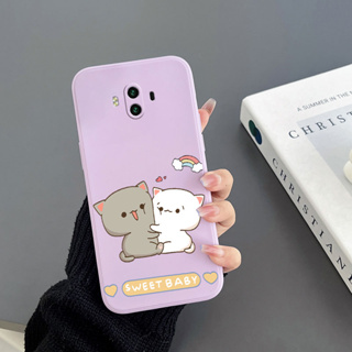 เคสโทรศัพท์มือถือ Tpu ขอบตรง ลายแมวน่ารัก สําหรับ Huawei Mate 10 Mate 10 PRO Mate 20 Mate 20 PRO Mate 20X 5g Y7 2019