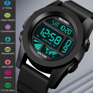 Skmei มาใหม่ นาฬิกาข้อมือสปอร์ตแฟชั่น มีไฟ Led กันน้ํา สําหร…