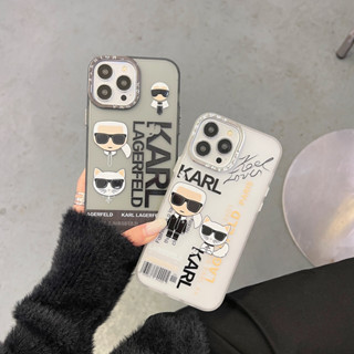 เคสโทรศัพท์มือถือ pvc แข็ง ลายการ์ตูน Karl Lagerfeld แฟชั่นสตรีท สําหรับ iPhone14 14pro 14promax iPhone13 13pro 13promax iPhone12 12pro 12promax iPhone11 11promax x xs xr xsmax